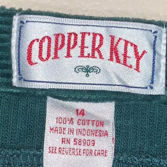 Corduroy Green Button Up Dress - Picture 4 of 5